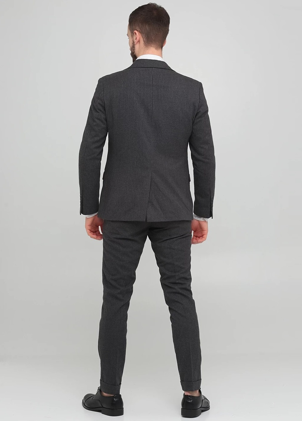 Сірий демісезонний костюм (піджак, штани) Moscanueva