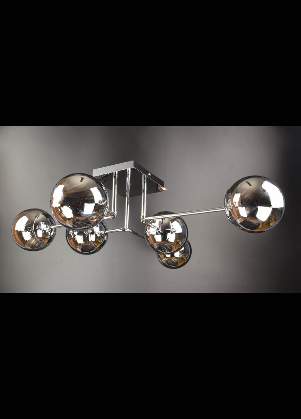 Люстра потолочная на 6 лампочек 2693/6 Черный 21х72х78 см. Handmade (234539824)