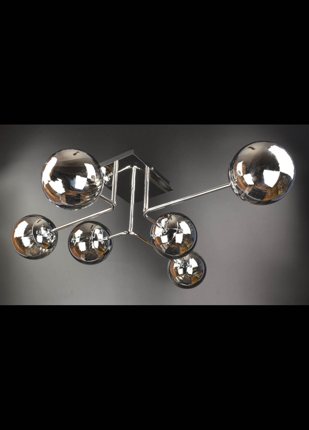 Люстра потолочная на 6 лампочек 2693/6 Черный 21х72х78 см. Handmade (234539824)