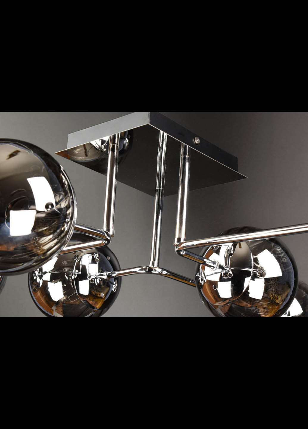 Люстра потолочная на 6 лампочек 2693/6 Черный 21х72х78 см. Handmade (234539824)