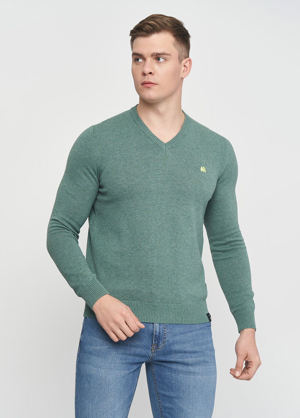 Зеленый демисезонный пуловер пуловер Lerros