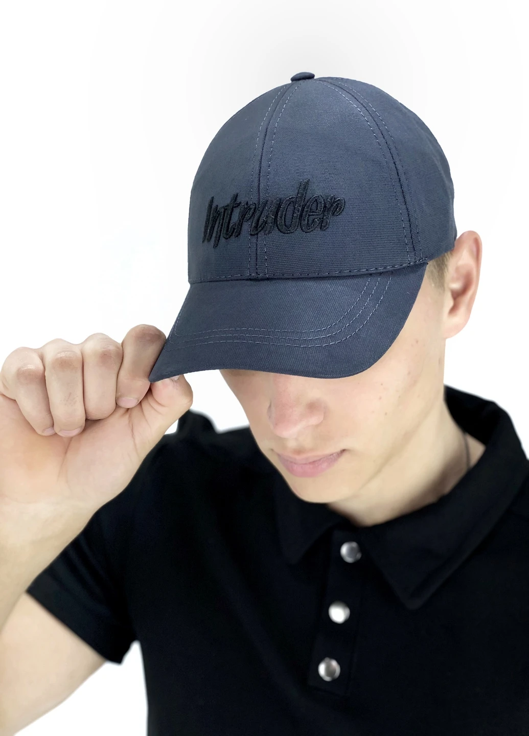 Кепка big logo сіра One size Intruder (208783911)