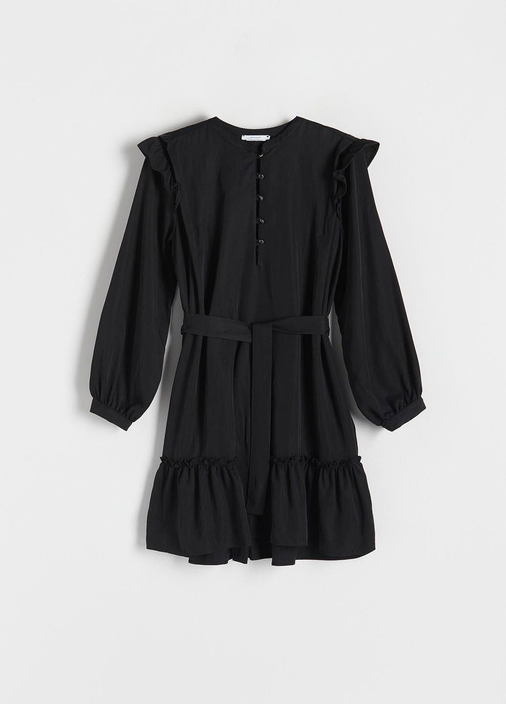 Черное кэжуал платье Reserved однотонное