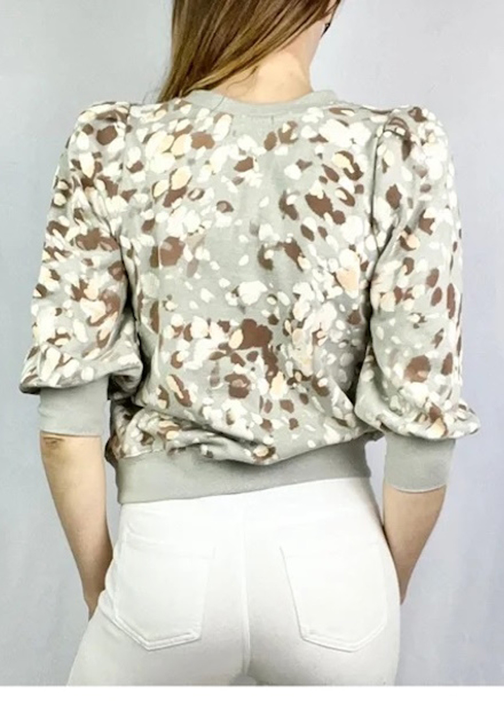 Комбинированный свитшот Democracy колор блок без декора (328269801)