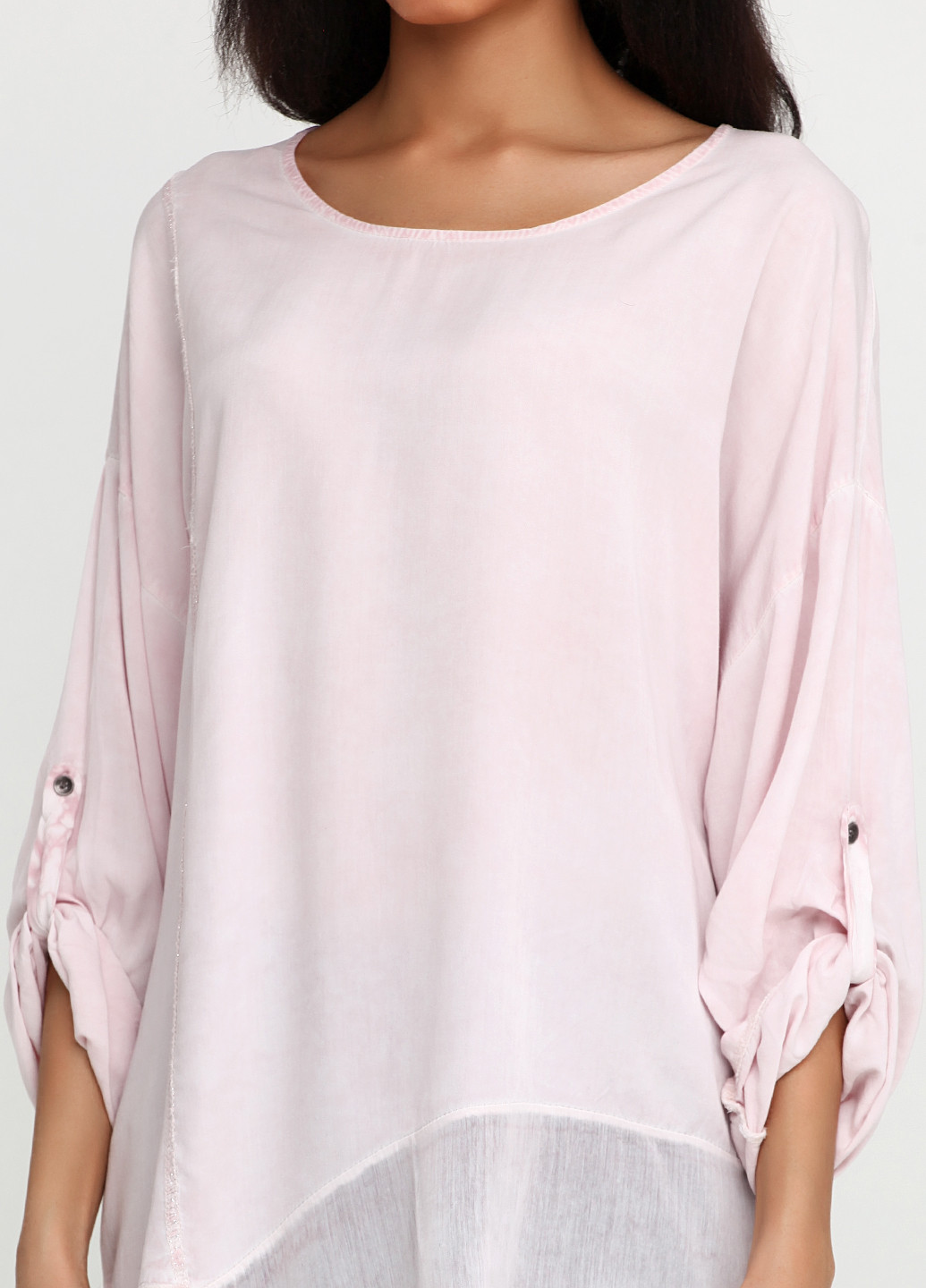 Светло-розовая демисезонная блуза No Brand
