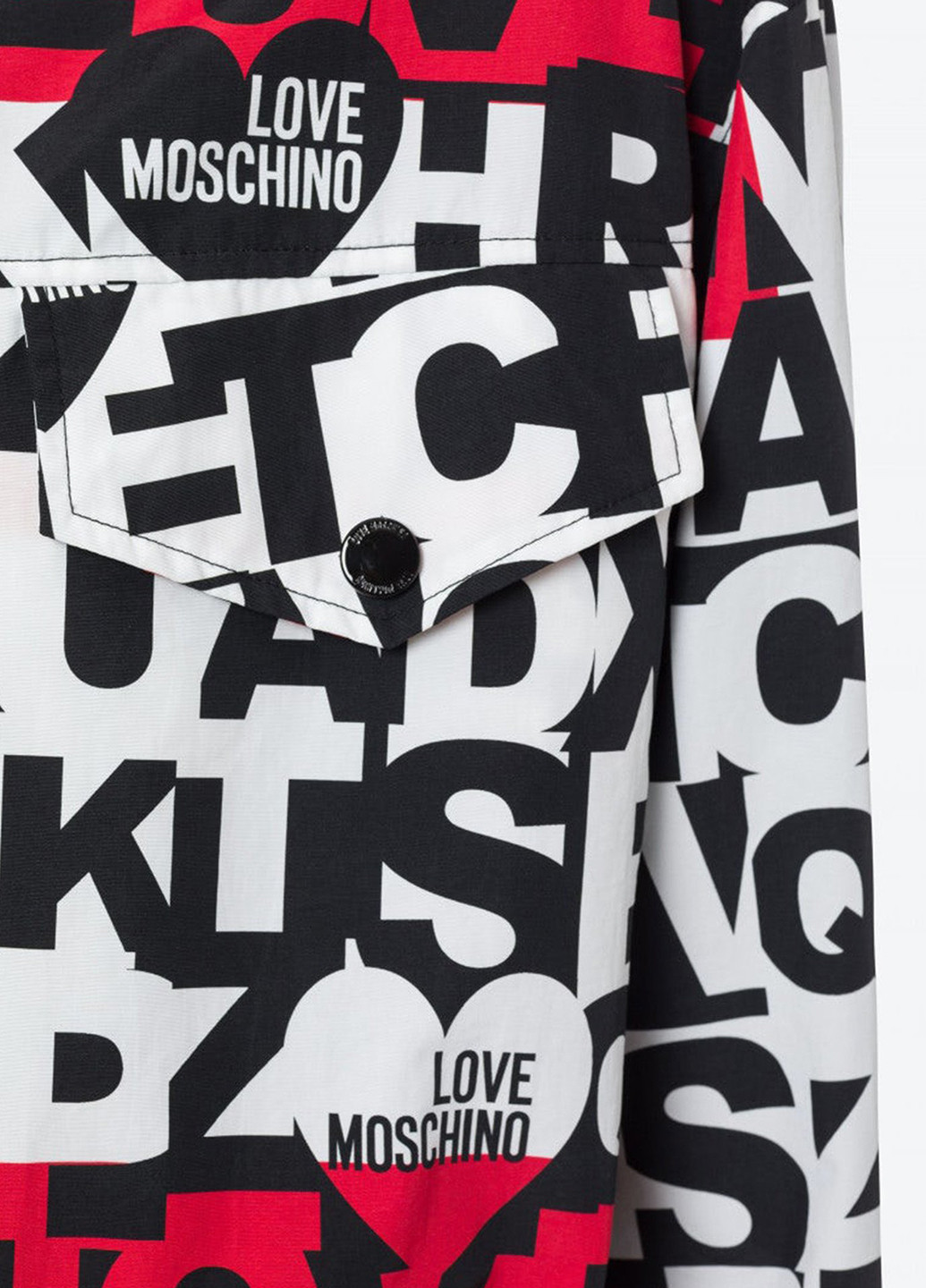 Комбинированный демисезонный Пуховик Love Moschino