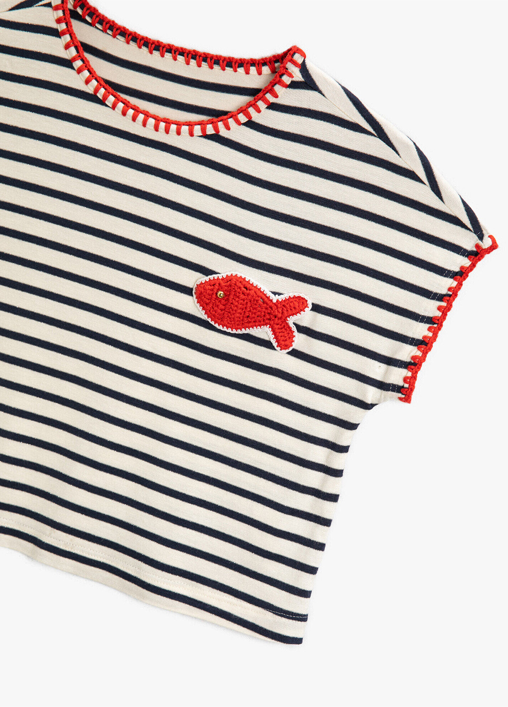 Комбинированная летняя футболка KOTON