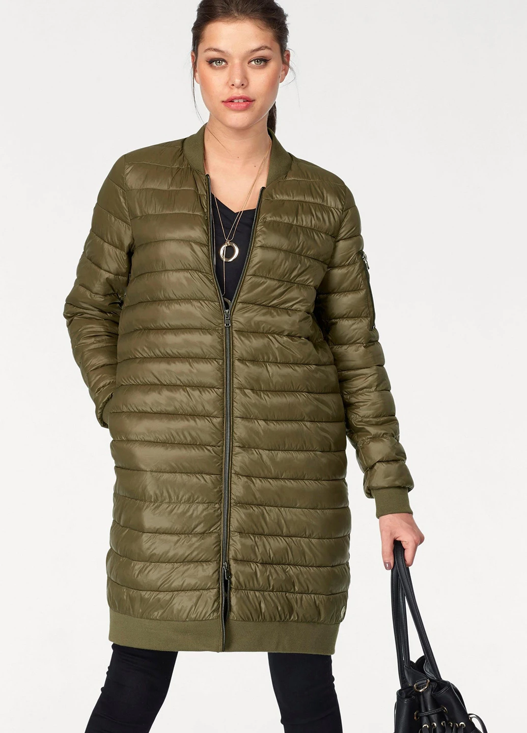 Оливковая демисезонная куртка Vero Moda