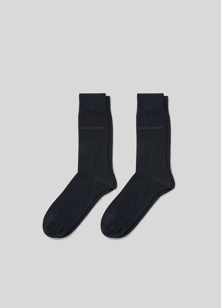 Шкарпетки (2 пари) Pierre Cardin однотонні чорні повсякденні