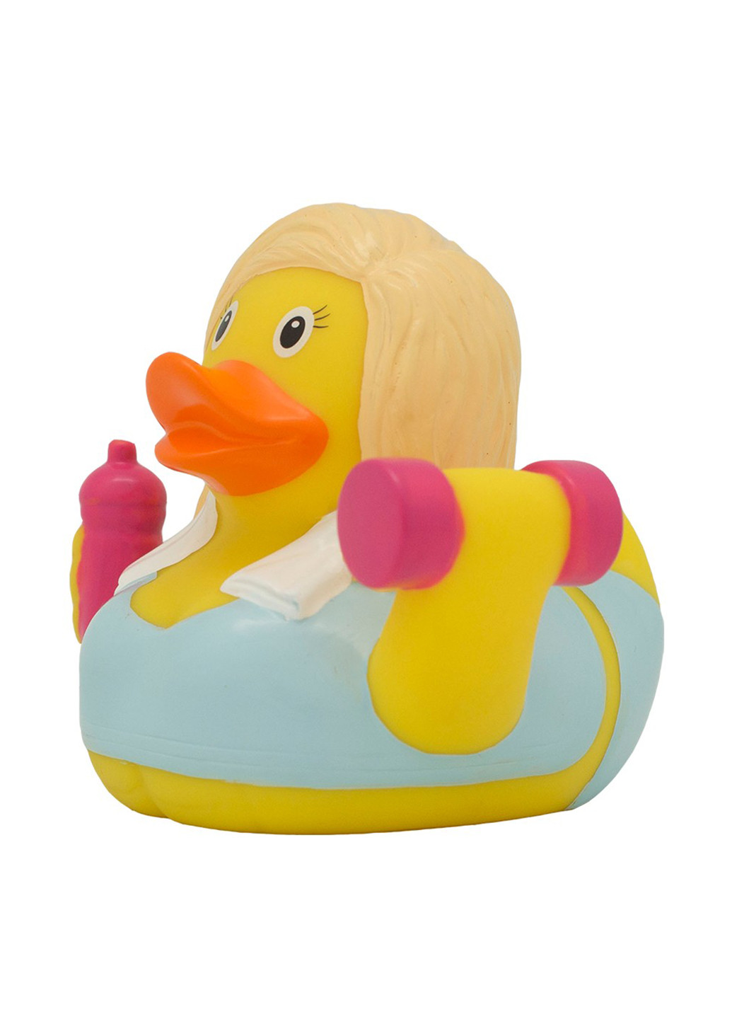 Іграшка для купання Качка Фітнес дівчина, 8,5 x8, 5x7, 5 см Funny Ducks (250618824)