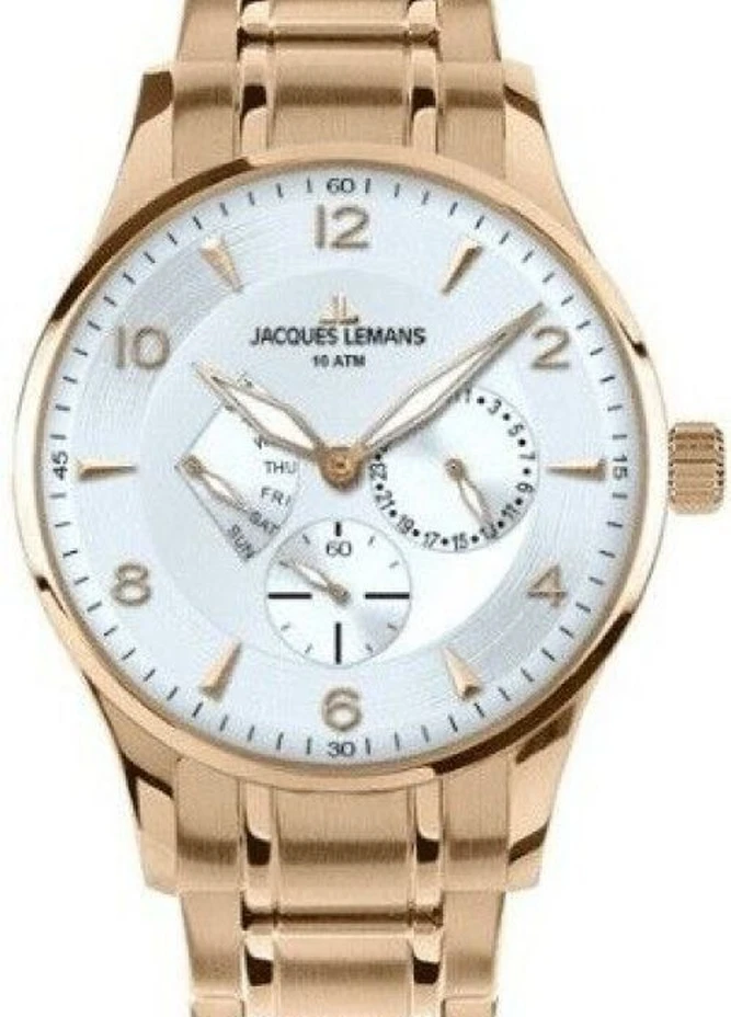 Мужские Часы 1-1827M кварцевые классические Jacques Lemans (226691612)