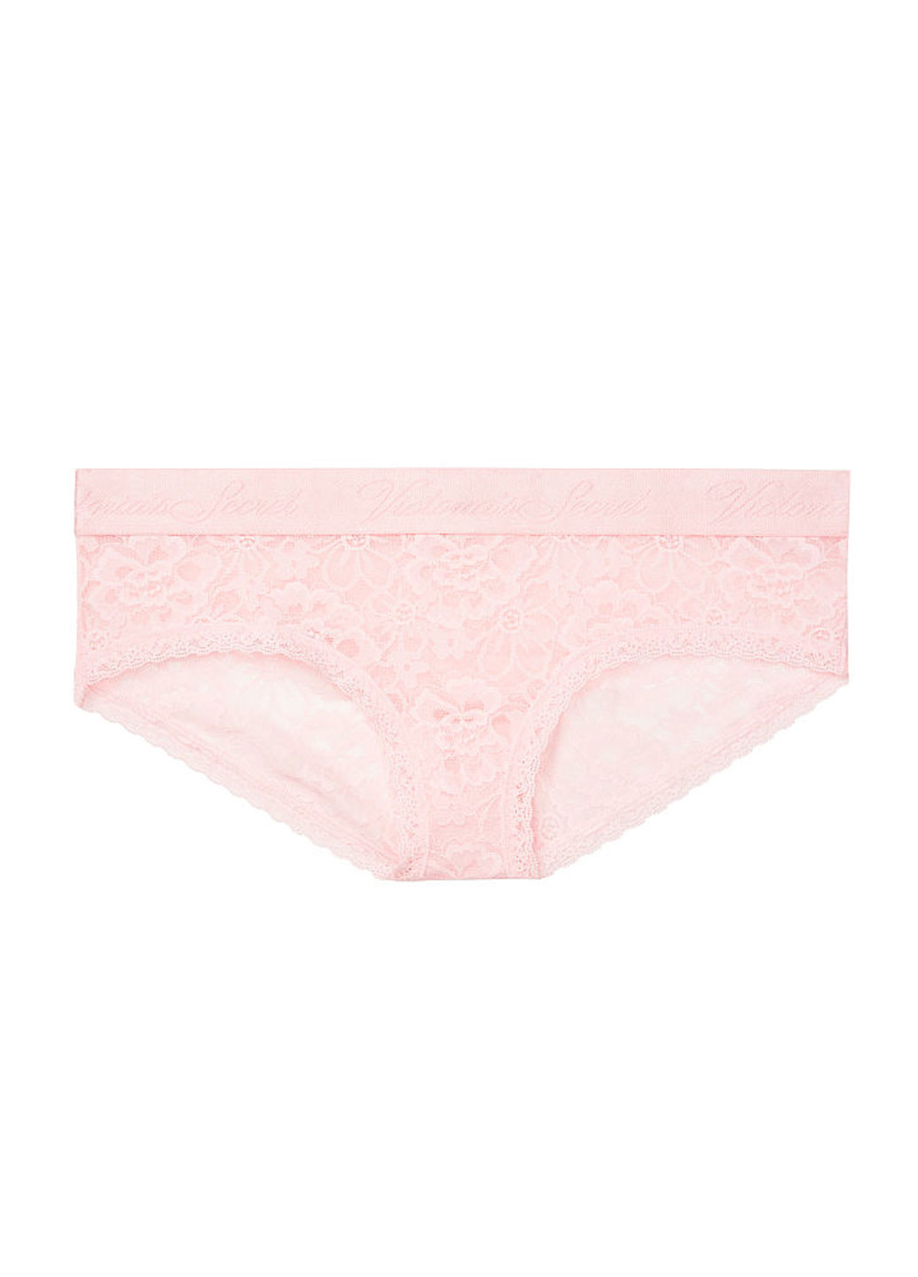 Трусики Victoria's Secret сліп однотонні світло-рожеві повсякденні поліамід