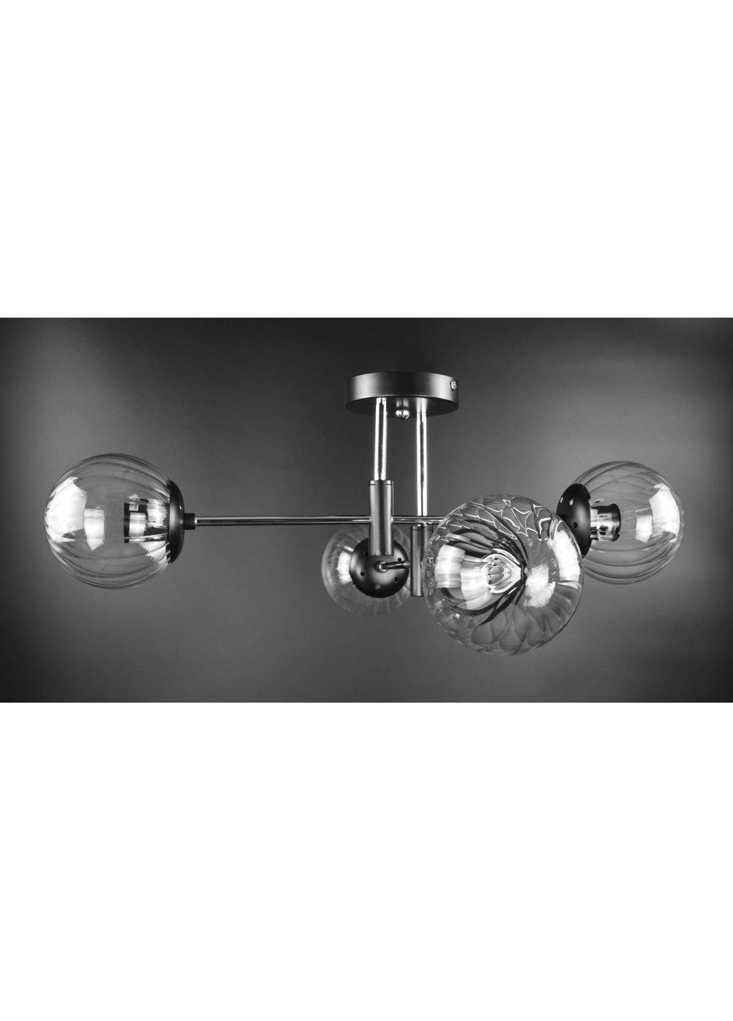 Люстра потолочная на 4 лампочки 51797/4 Черный 26х65х65 см. Sunnysky (253122383)