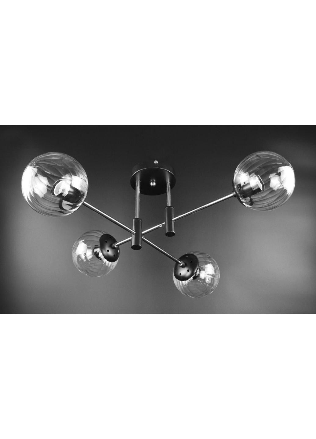 Люстра потолочная на 4 лампочки 51797/4 Черный 26х65х65 см. Sunnysky (253122383)