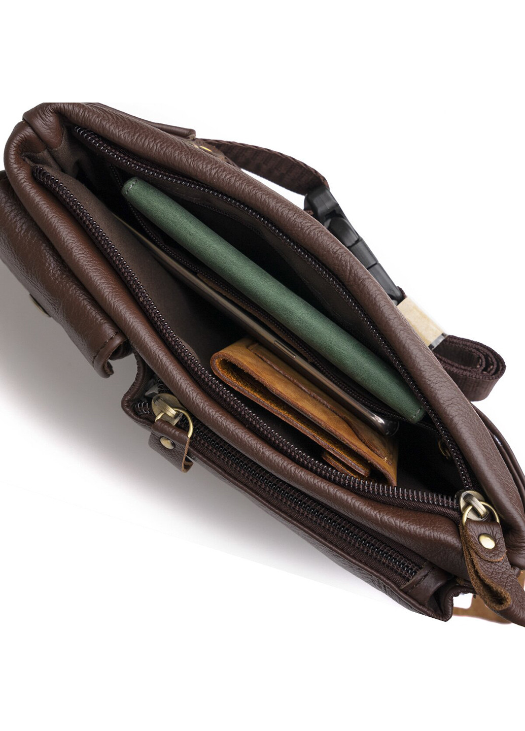 Мужская кожаная сумка 24,5х14х4 см Vintage (252130756)