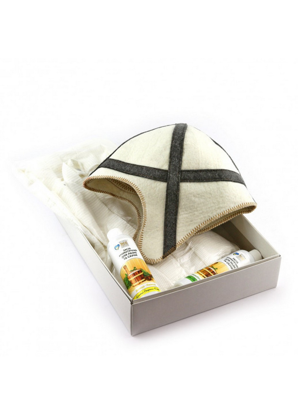 Подарунковий комплект для сауни Лицар, 3 предмети Luxyart (219981880)