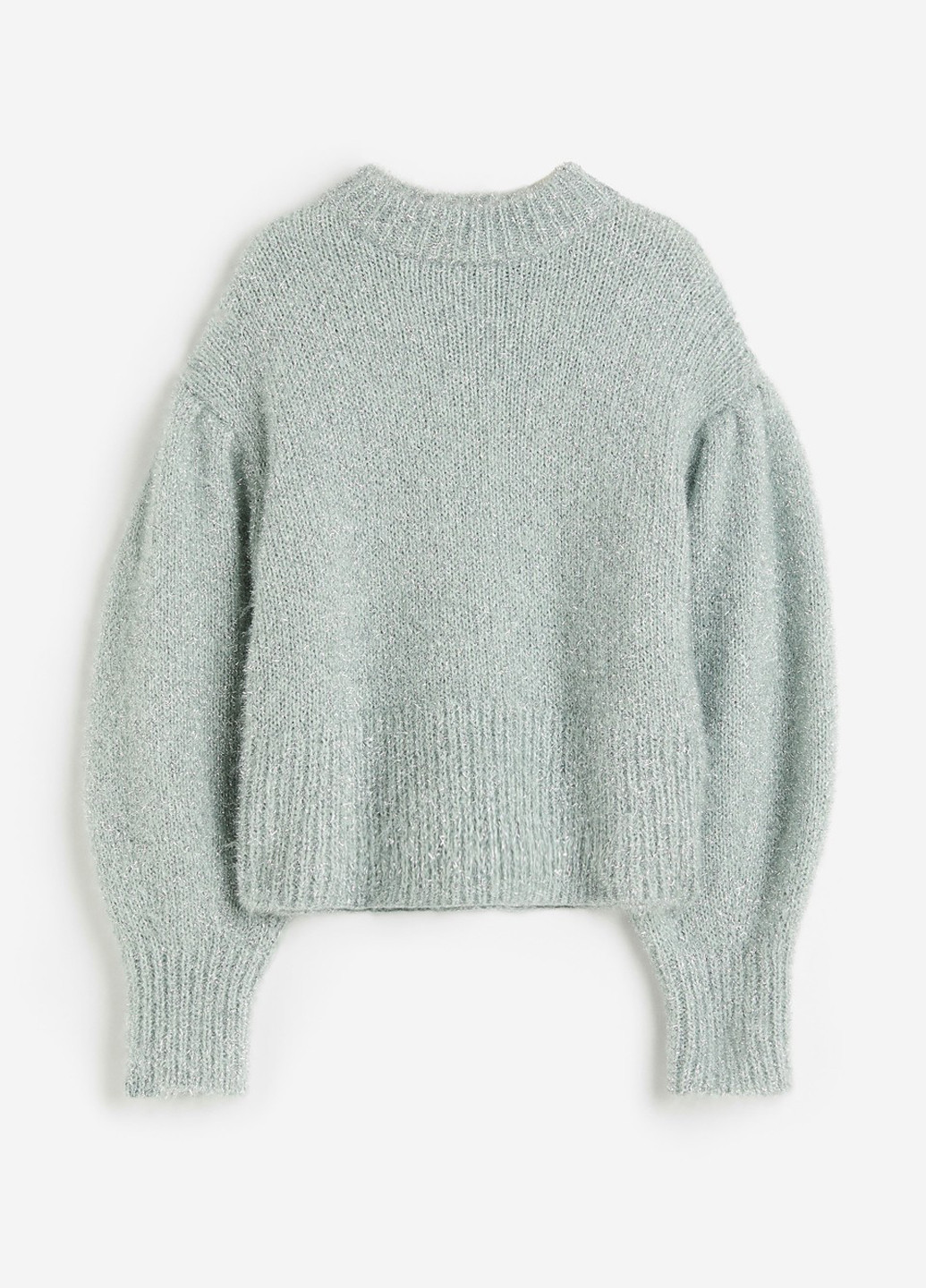 Светло-зеленый зимний свитер H&M