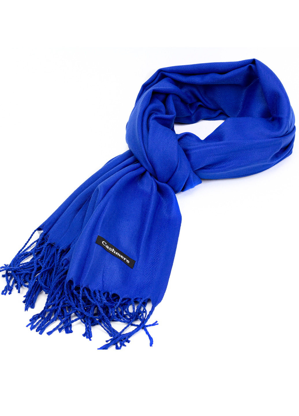 Женский кашемировый шарф, синий Cashmere S92012 однотонный синий кэжуал акрил, кашемир