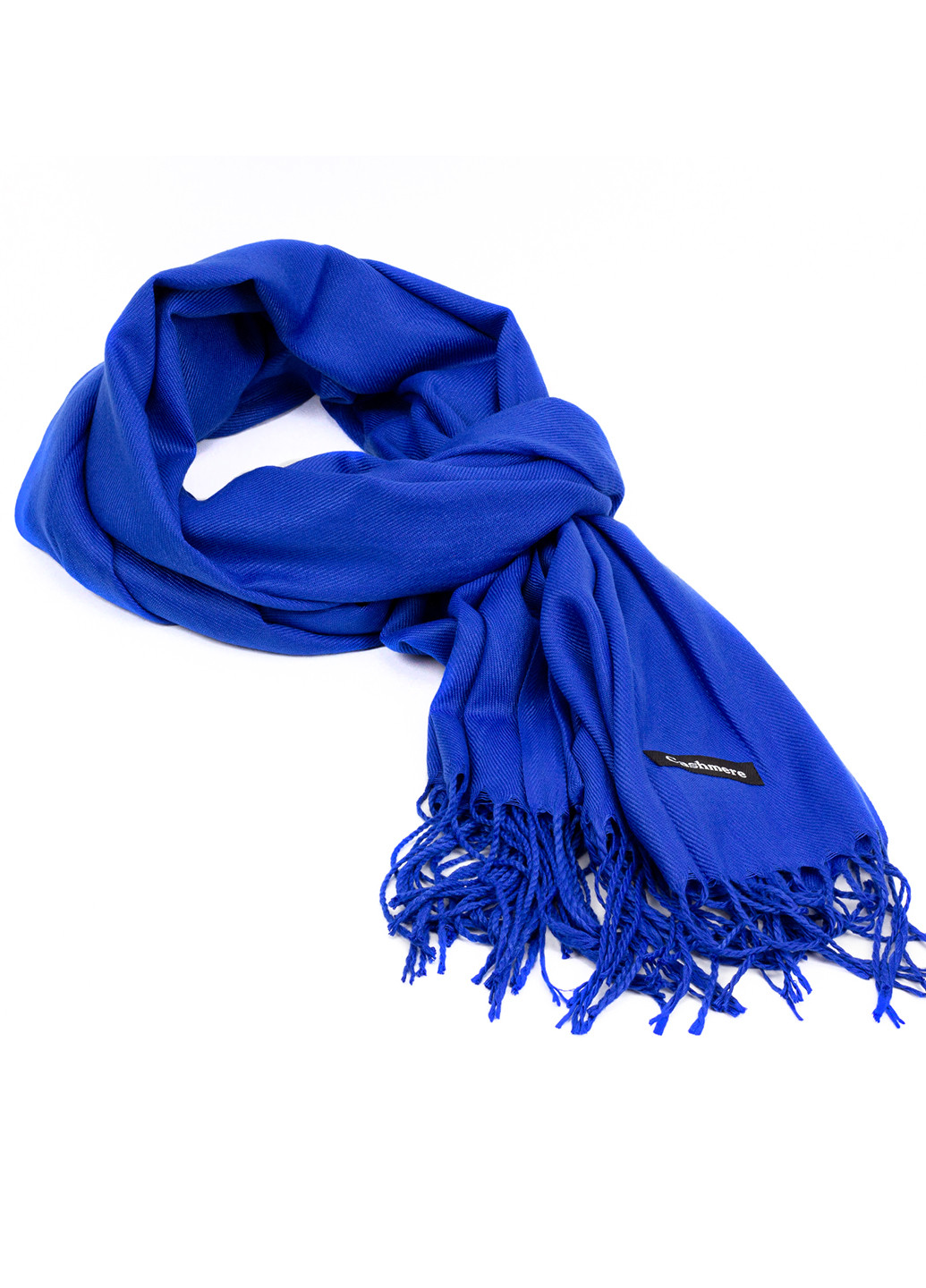Женский кашемировый шарф, синий Cashmere S92012 однотонный синий кэжуал акрил, кашемир