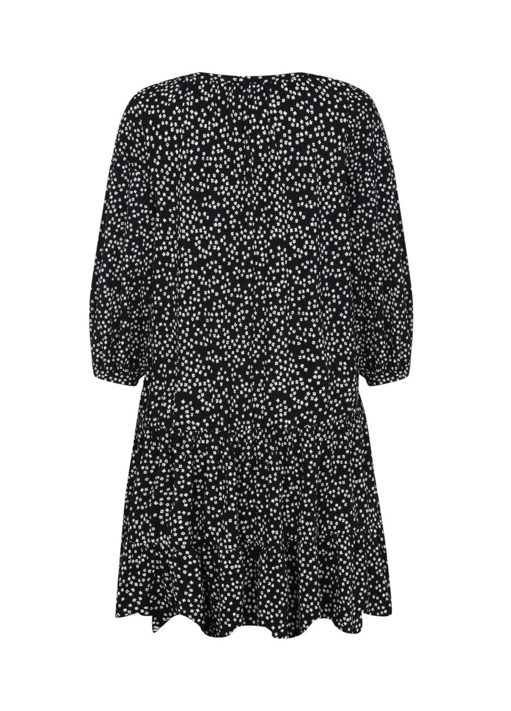 Чорна кежуал сукня Mudo в горошок