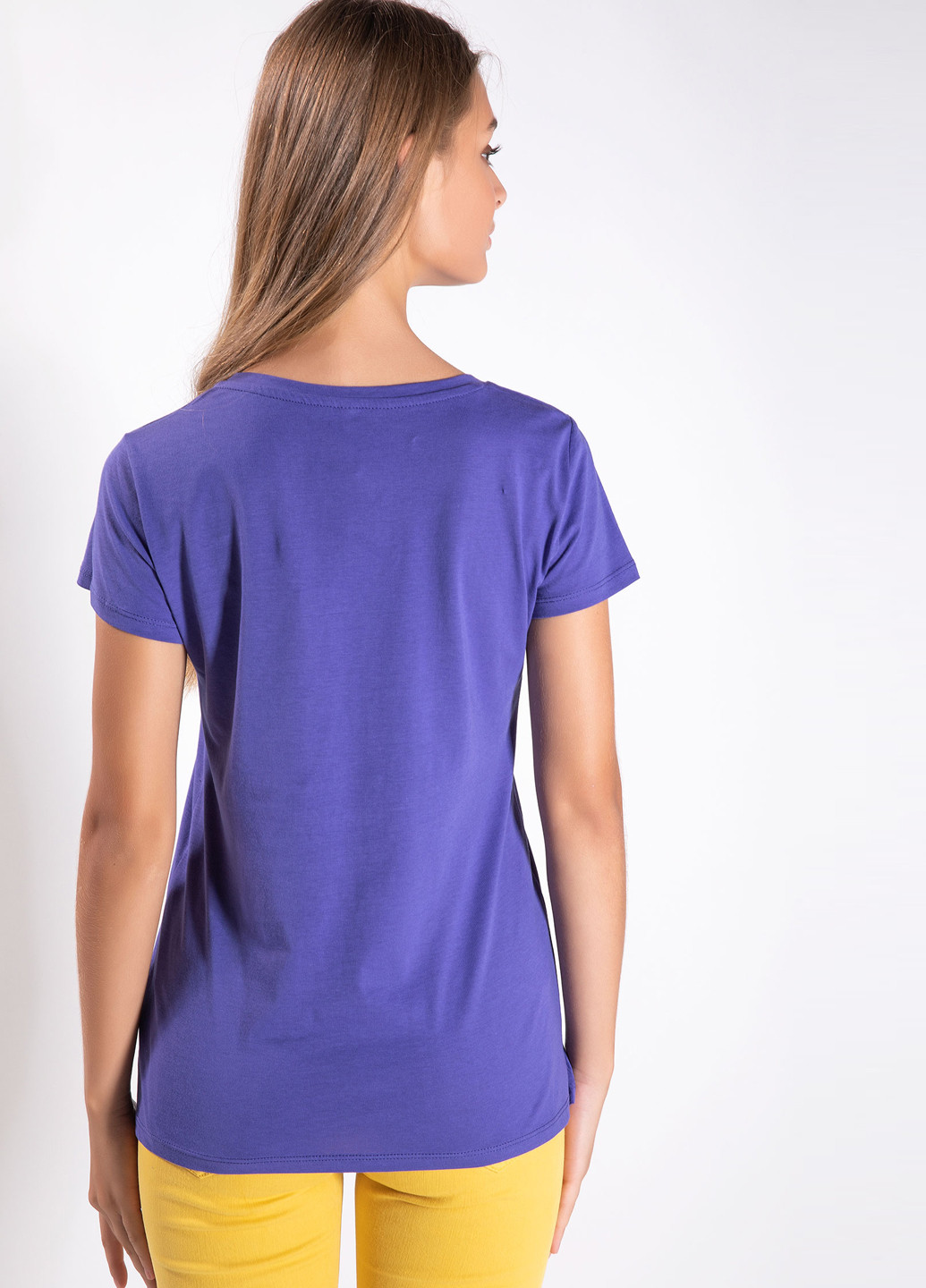 Пурпурная летняя футболка DeFacto