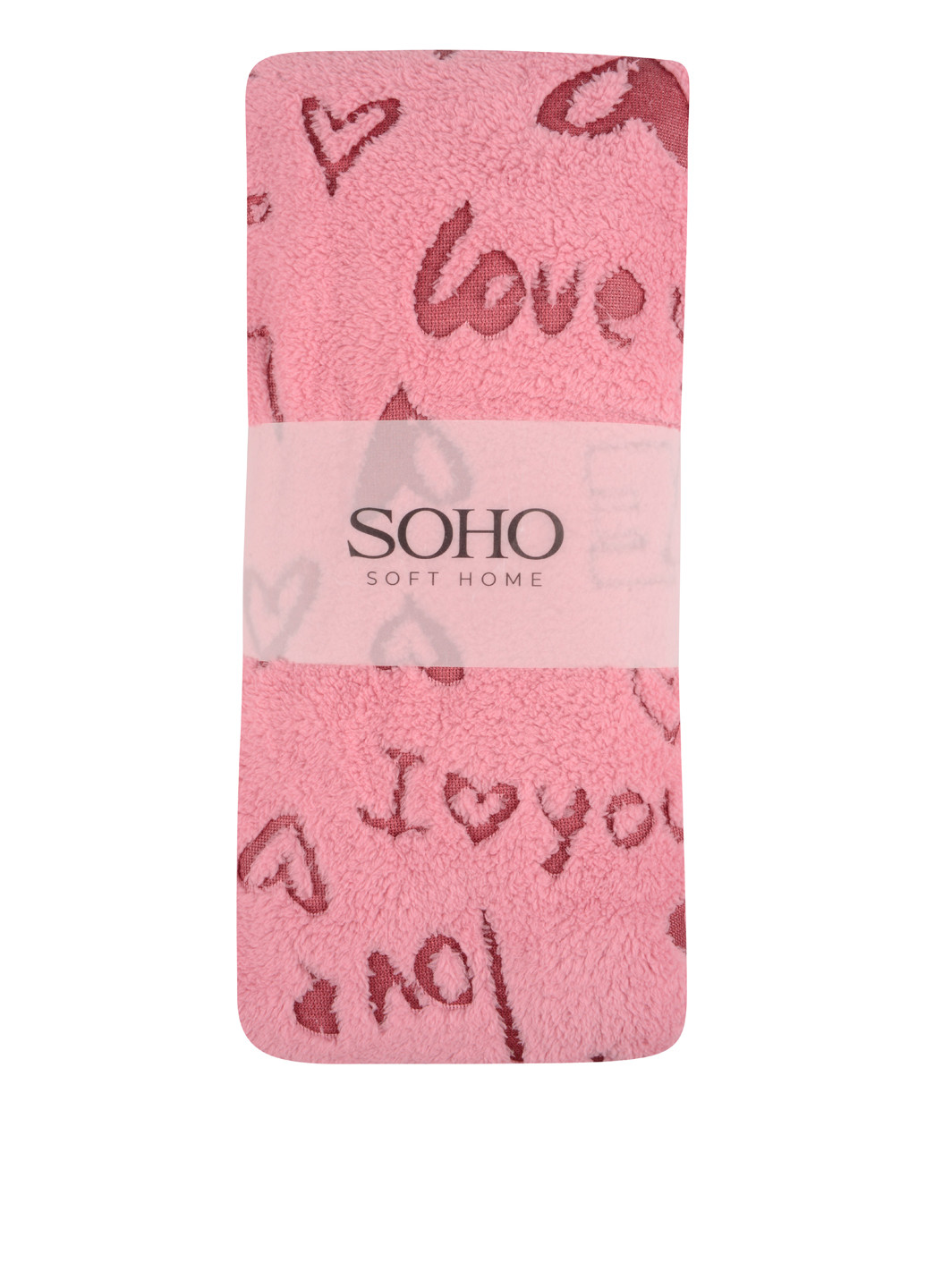 Полотенце (3 шт.), 35х75 см Soho однотонный розовый