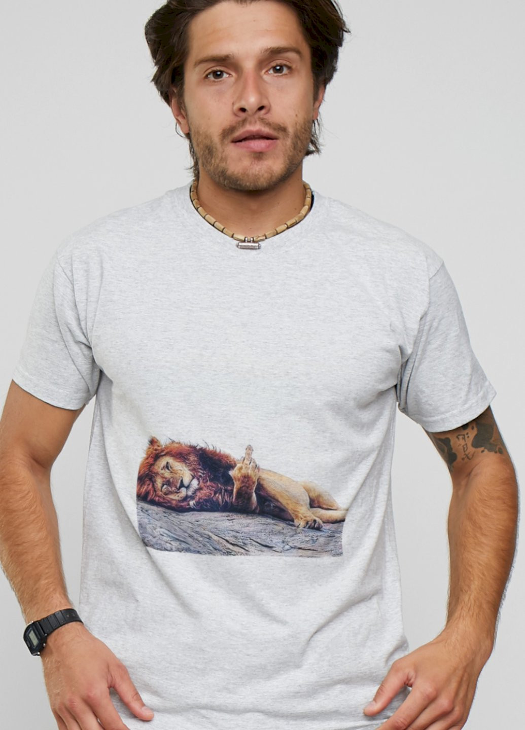 Сіра футболка чоловіча YAPPI