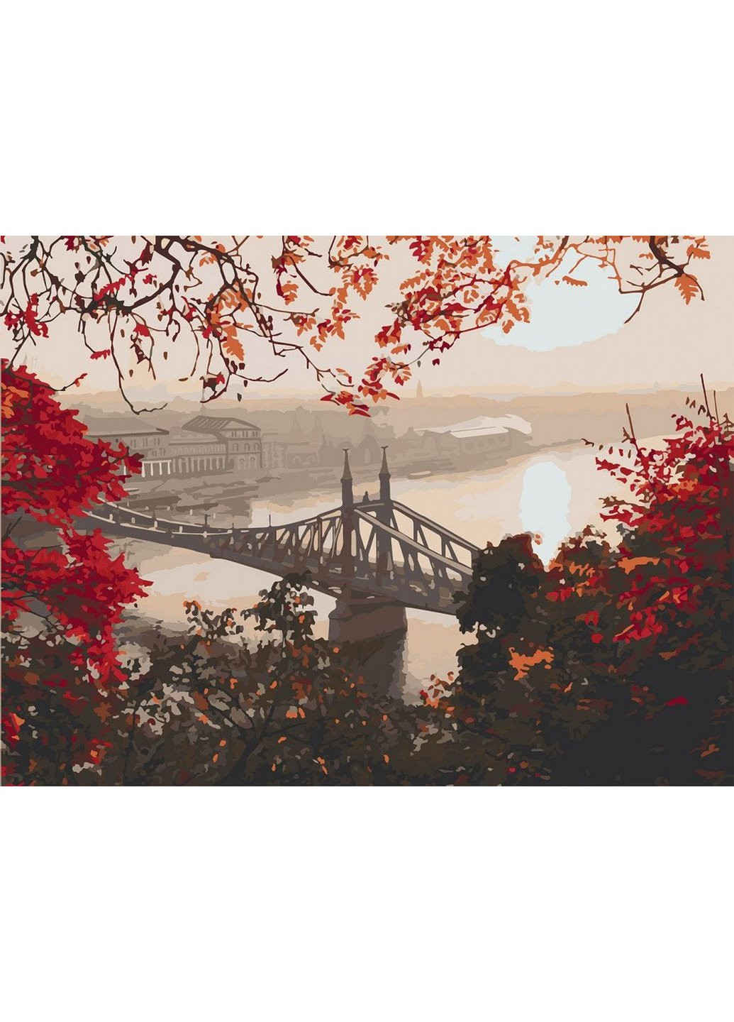 Картина за номерами "Міст Свободи. Будапешт" 40х50 см 10560-AC Art Craft (231778390)
