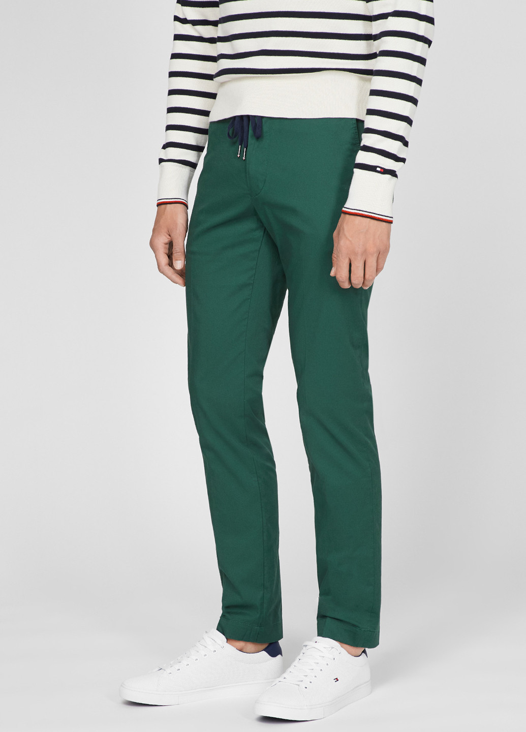 Зеленые кэжуал демисезонные чиносы брюки Tommy Hilfiger