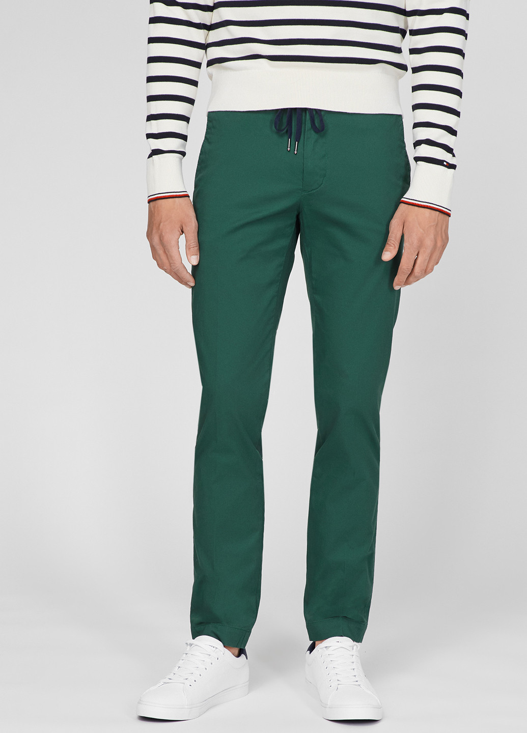 Зеленые кэжуал демисезонные чиносы брюки Tommy Hilfiger