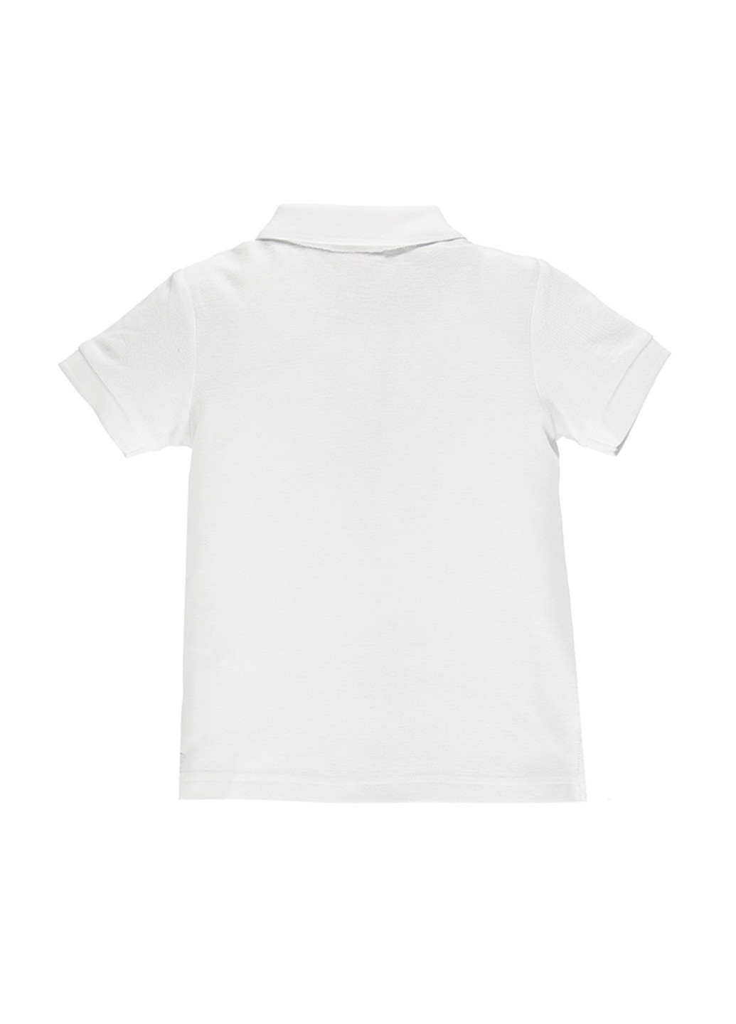 Белая детская футболка-поло для мальчика Brums однотонная
