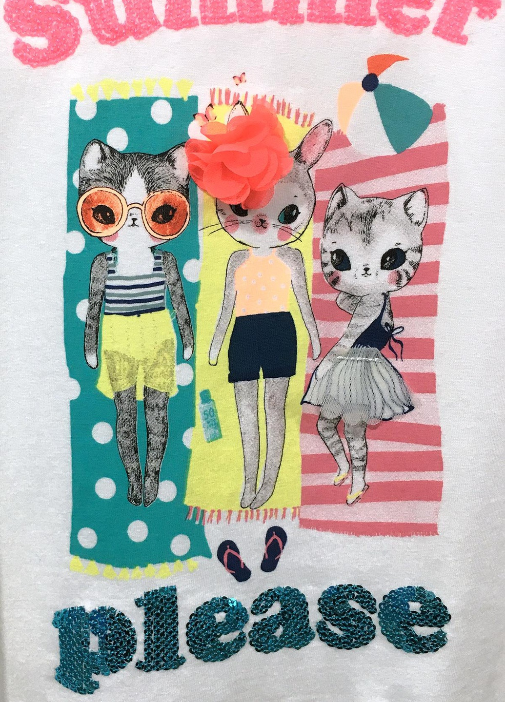 Белая летняя футболка H&M