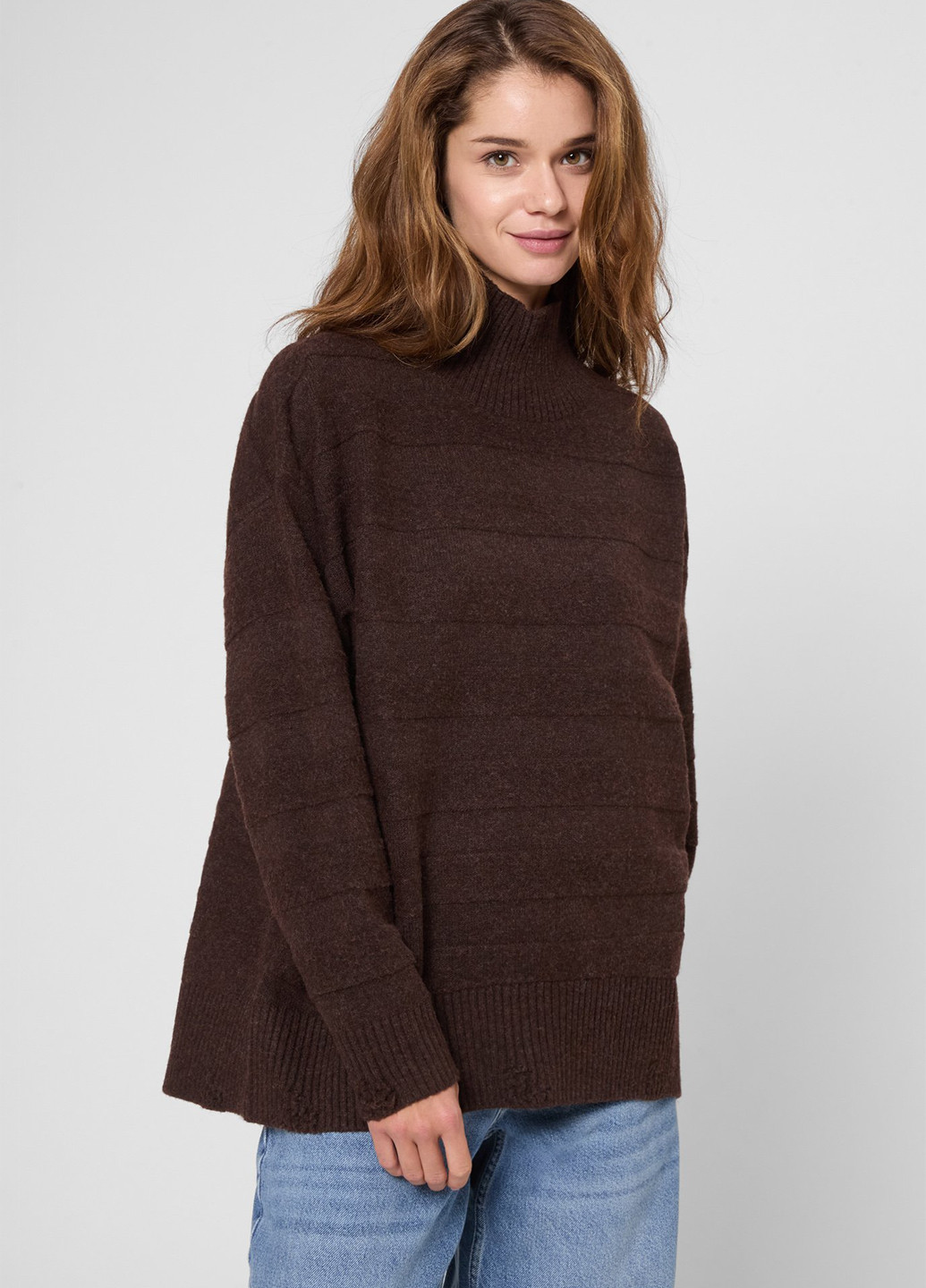 Коричневый зимний свитер PRPY