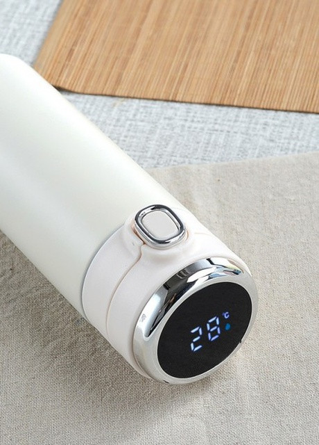 Розумний термос з датчиком температури та дисплеїв Vacuum 420 мл - бежевий More (253856176)