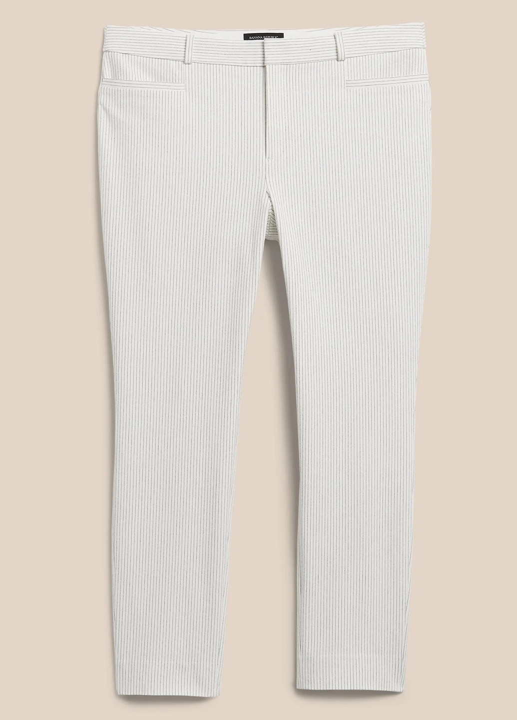 Белые кэжуал демисезонные зауженные брюки Banana Republic