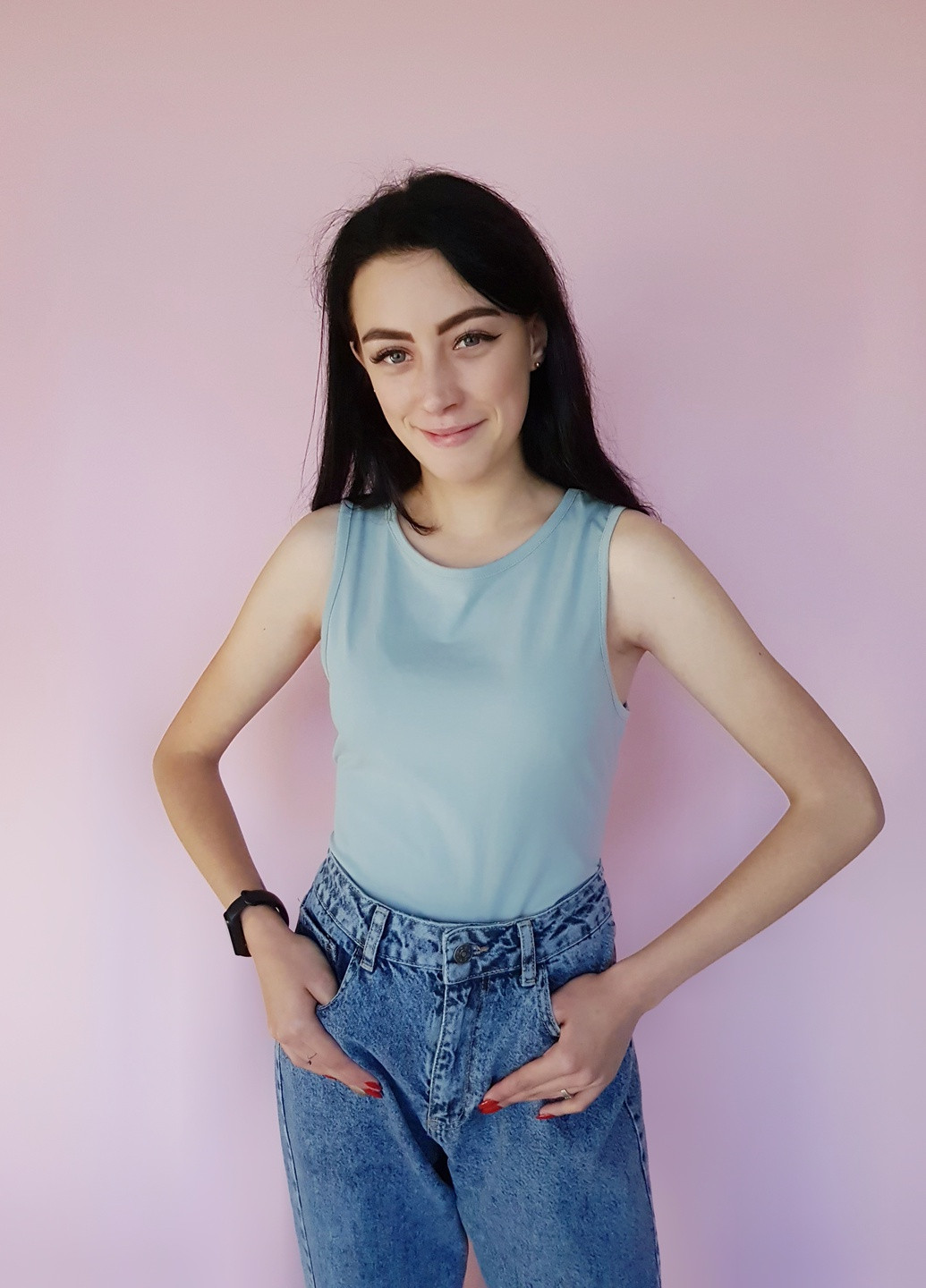 Боді-майка однотонний М'ятний Nasty Gal (255994611)