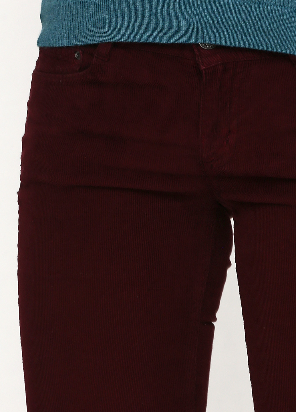 Темно-бордовые кэжуал демисезонные зауженные брюки Cimarron
