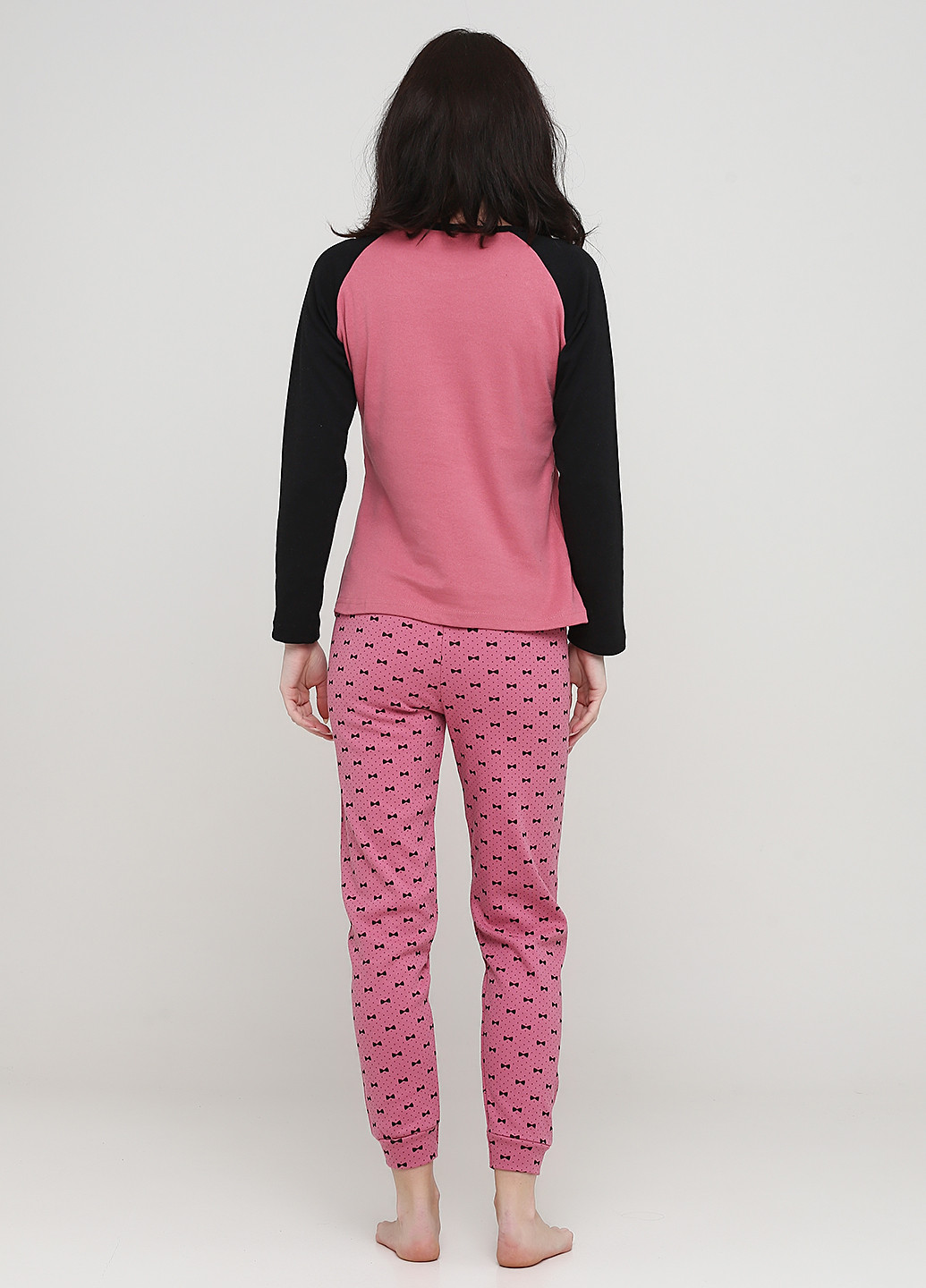 Розово-коричневая всесезон пижама (лонгслив, брюки) лонгслив + брюки Fawn