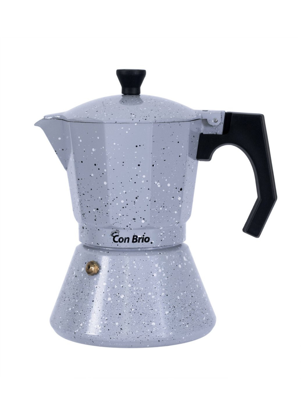 Гейзерна кавоварка з індукцією 150 мл 3 порції СВ-6703 Con Brio (254702779)