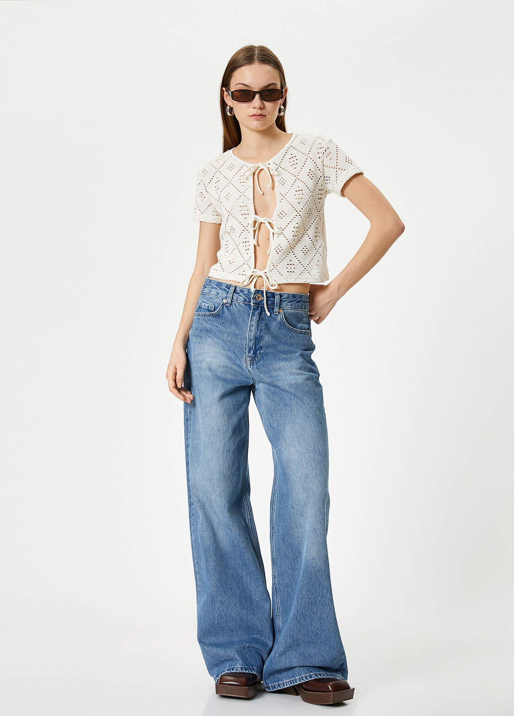 Молочная блуза KOTON