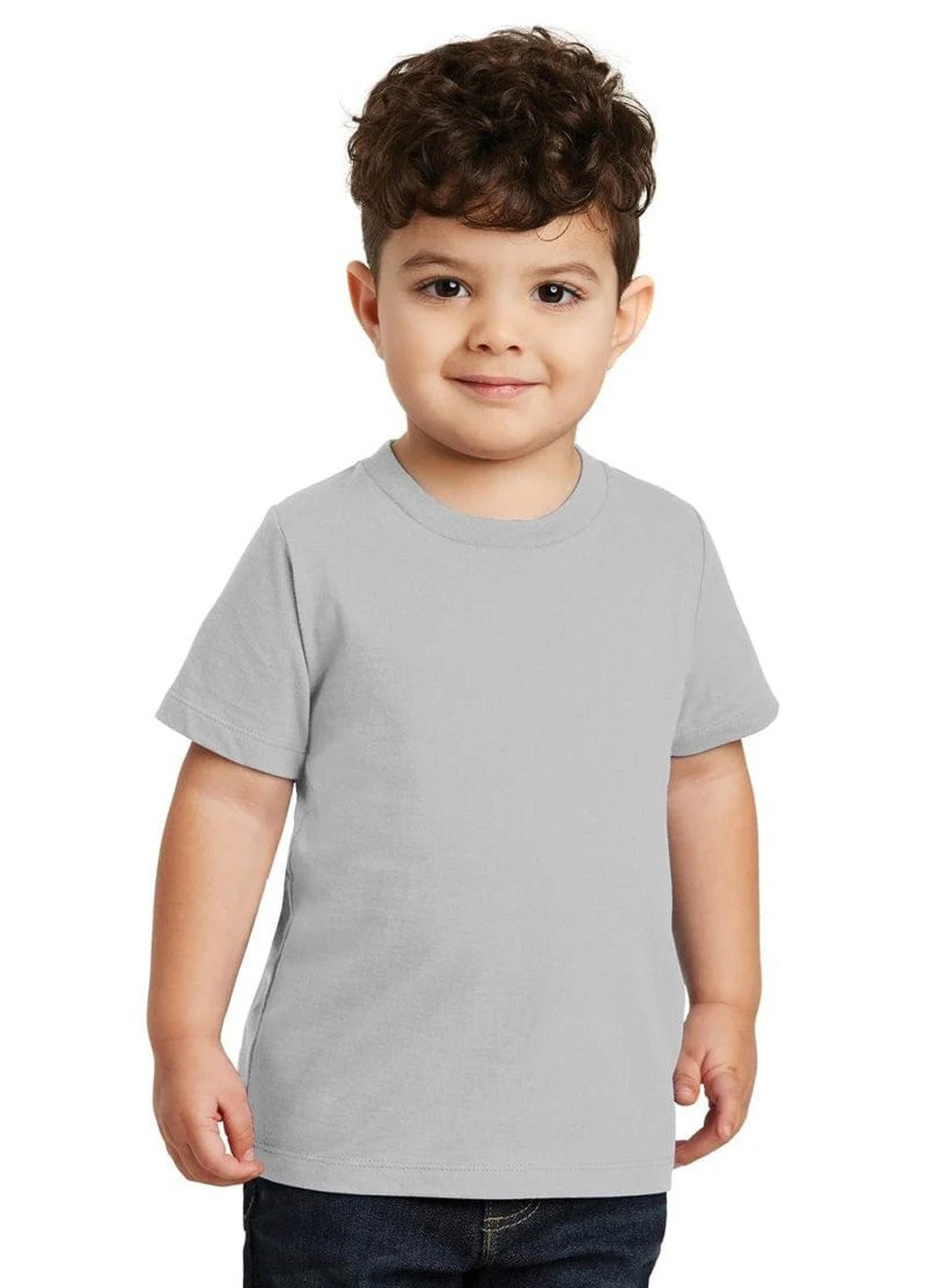 Светло-серая летняя футболка H&M