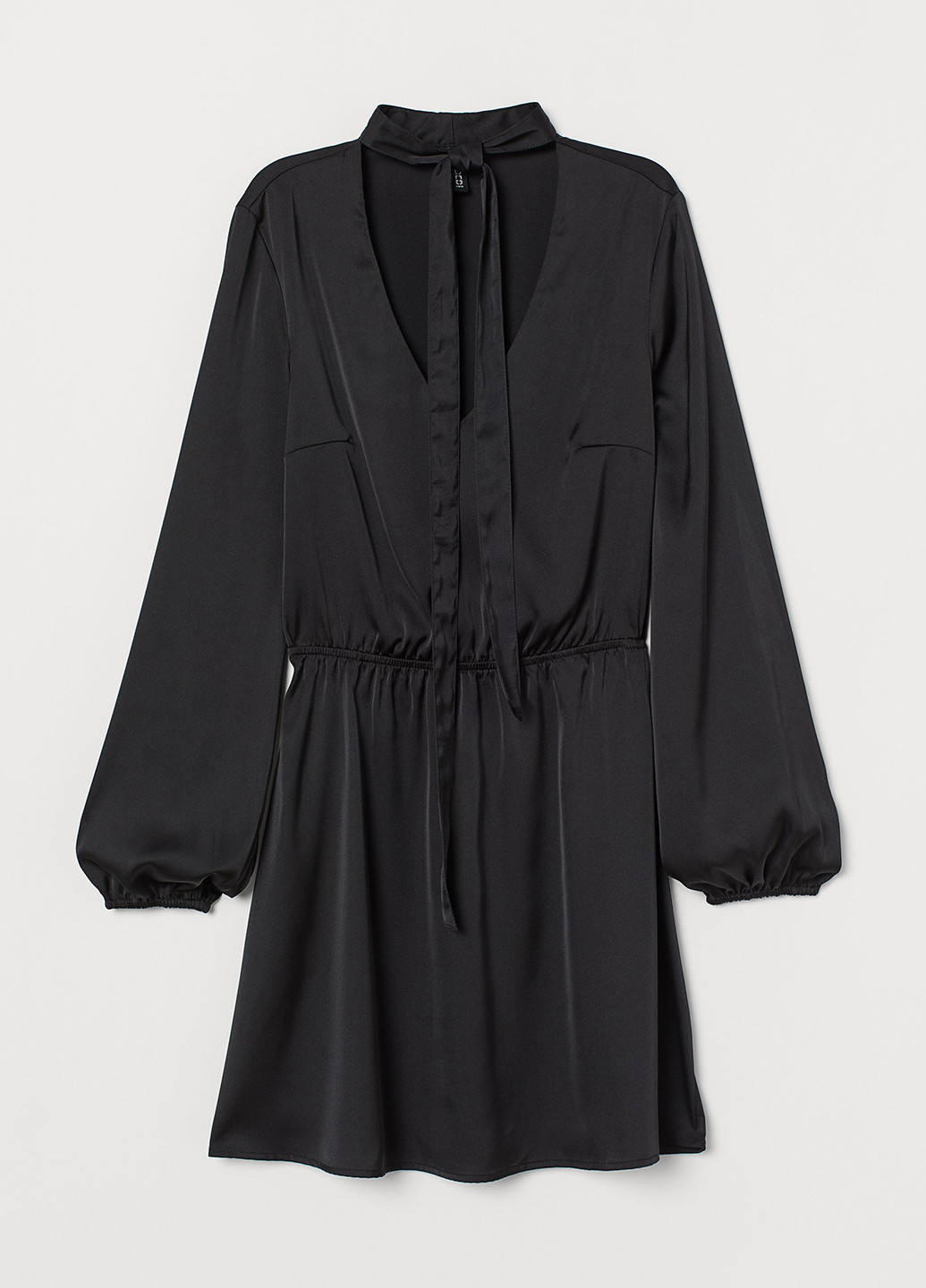 Черное кэжуал платье рубашка H&M