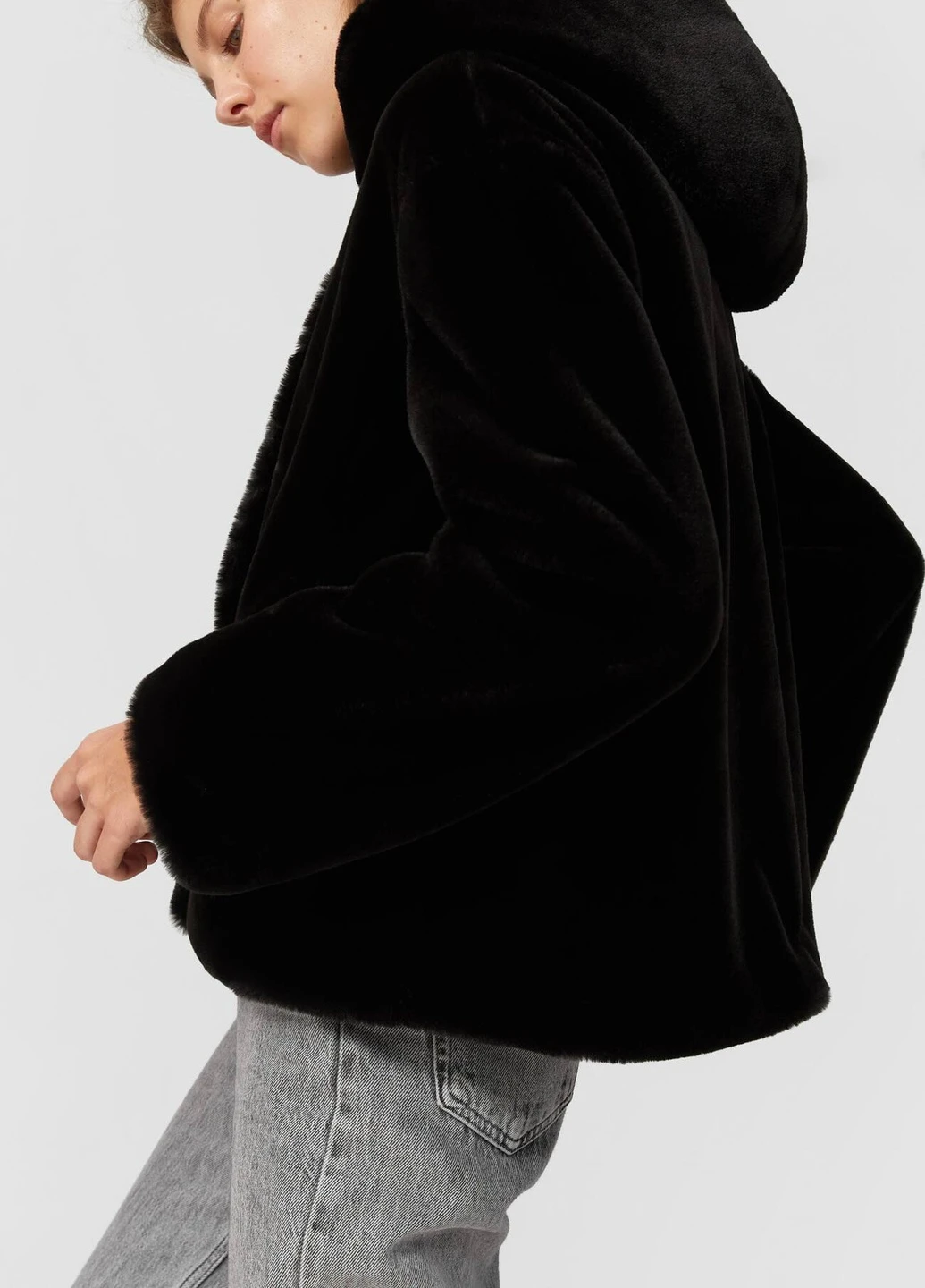 Черная куртка демісезон,чорний, Stradivarius