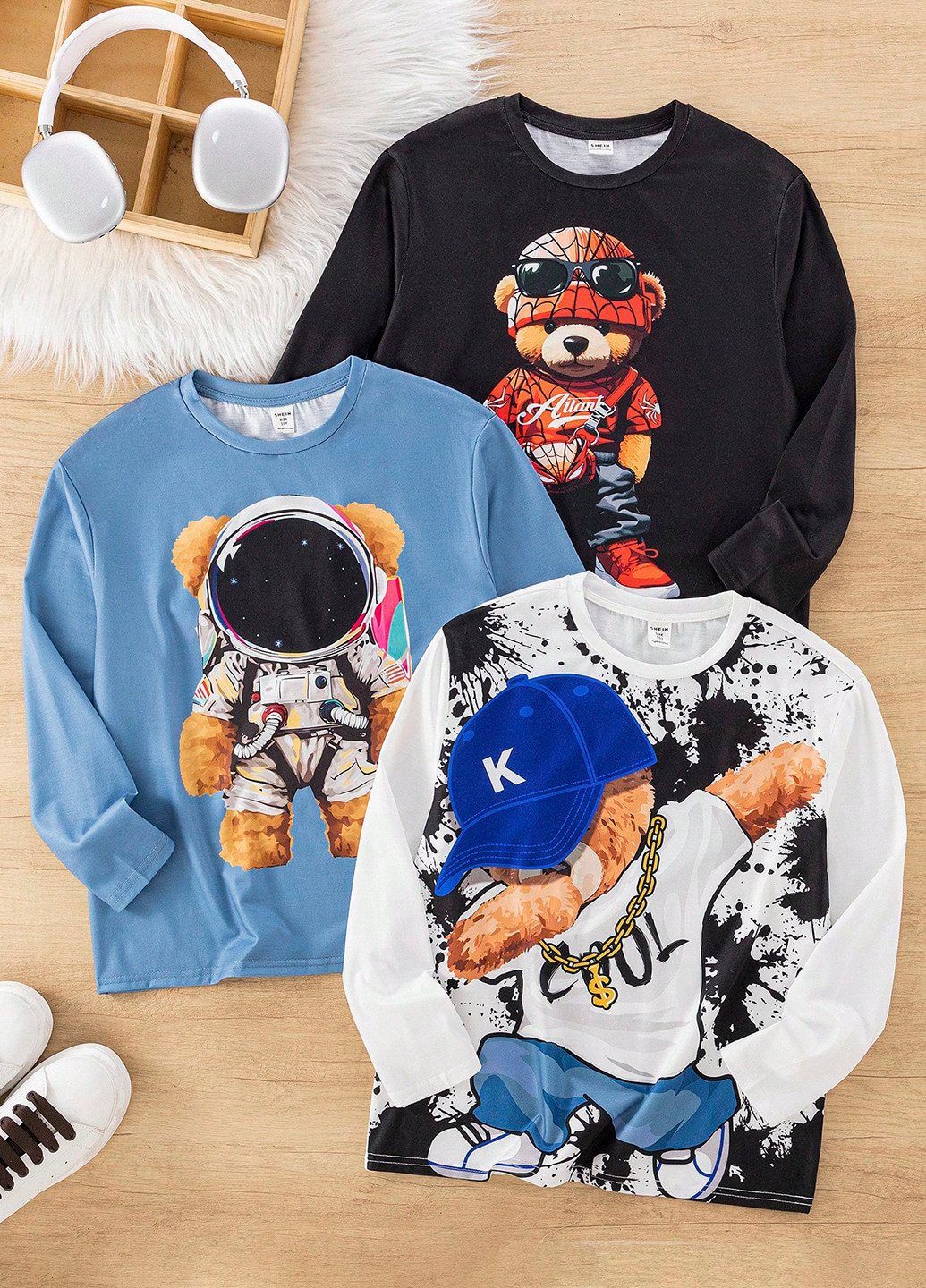 Лонгслів (3 шт.) SHEIN (367017974)