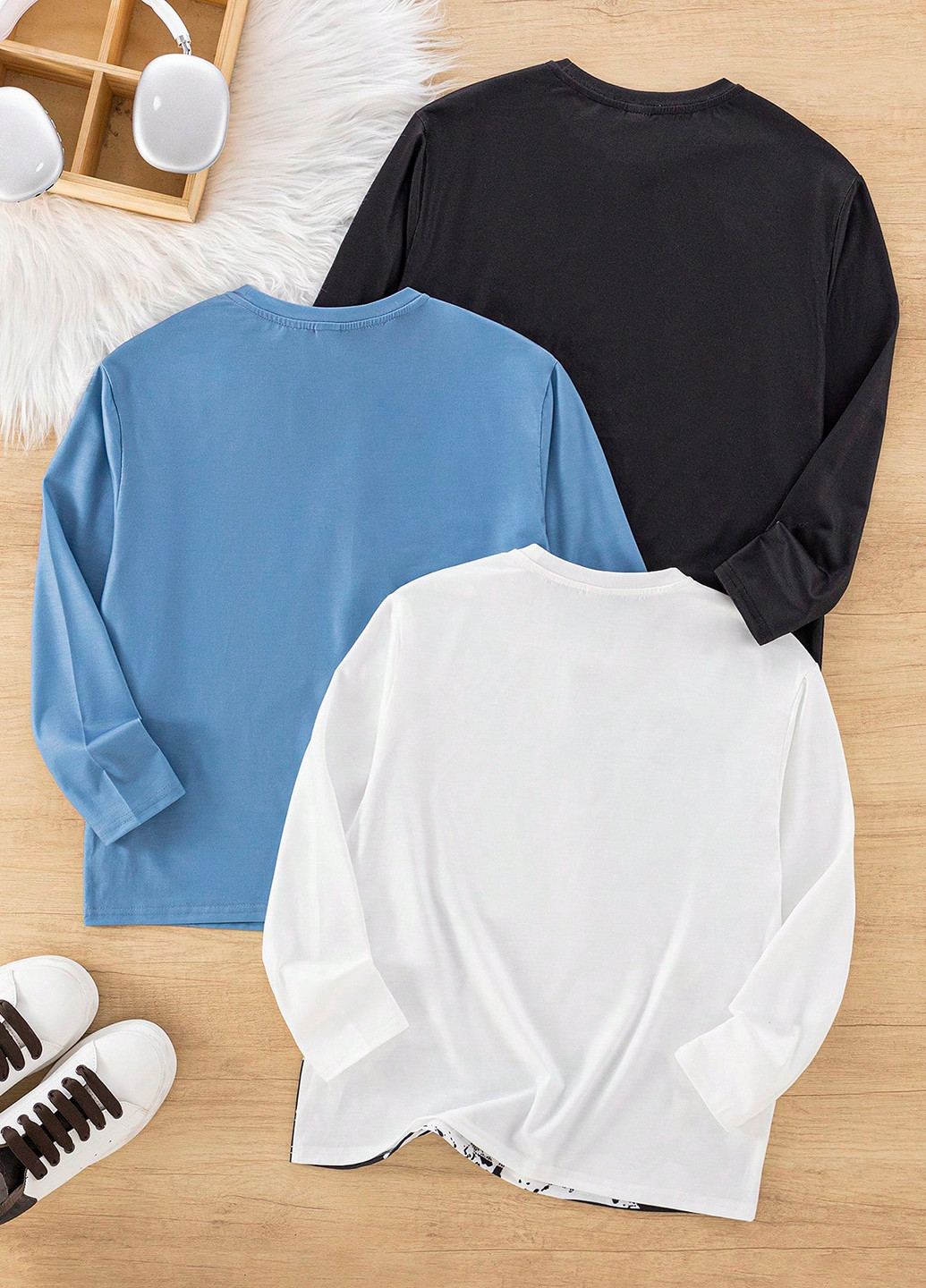 Лонгслів (3 шт.) SHEIN (367017974)