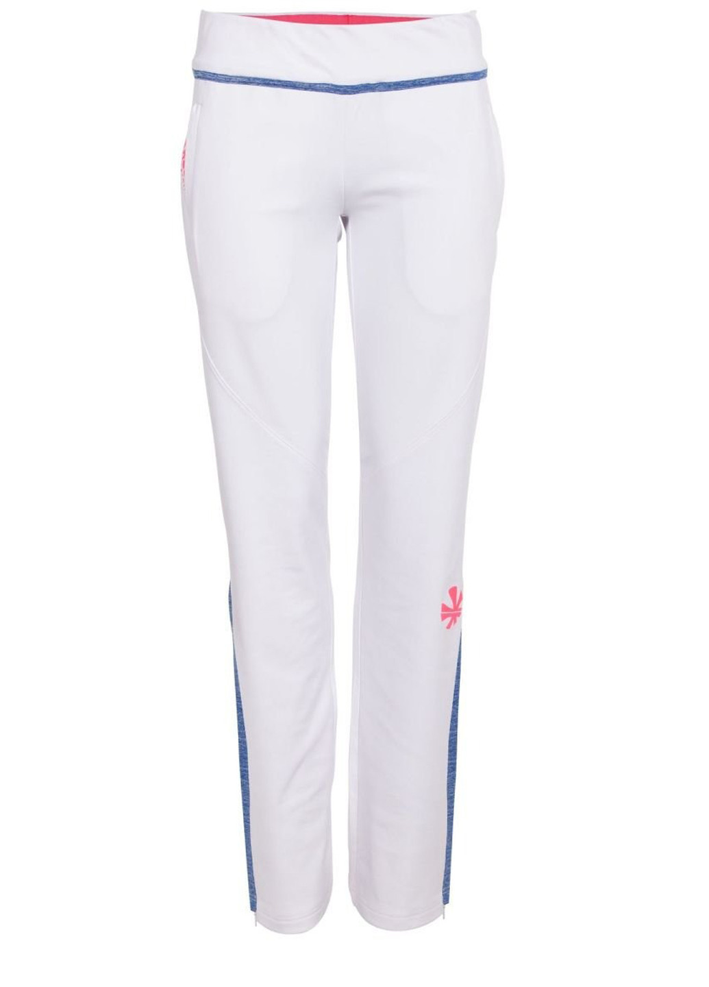 Белые спортивные демисезонные прямые брюки Reece