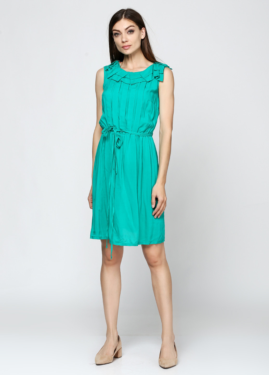 Зеленое кэжуал платье Ruta-S однотонное