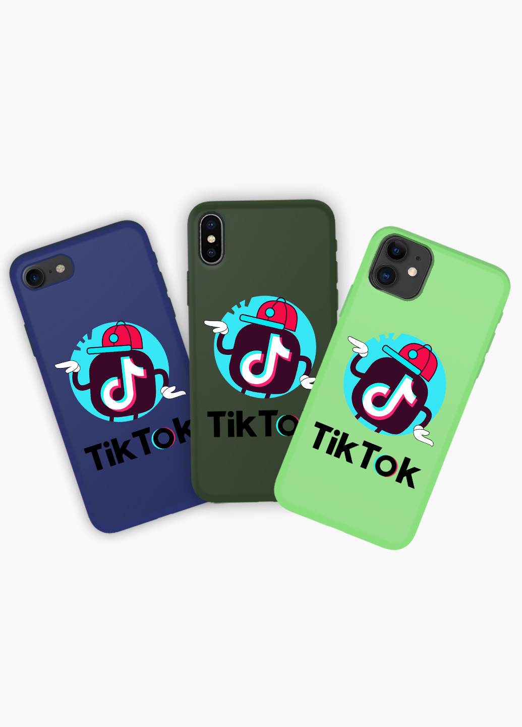 Чехол силиконовый Apple Iphone 8 plus ТикТок (TikTok) (6154-1712) MobiPrint (219556351)