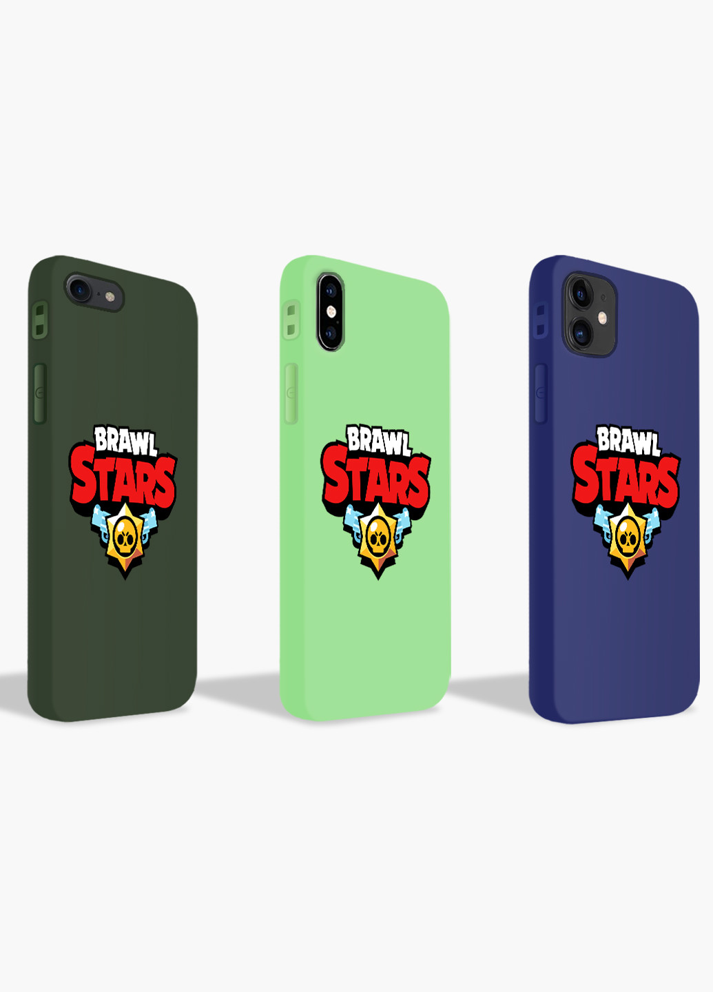 Чехол силиконовый Apple Iphone Xr Лого Бравл Старс (Logo Brawl Stars) (8225-1000) MobiPrint (219288250)