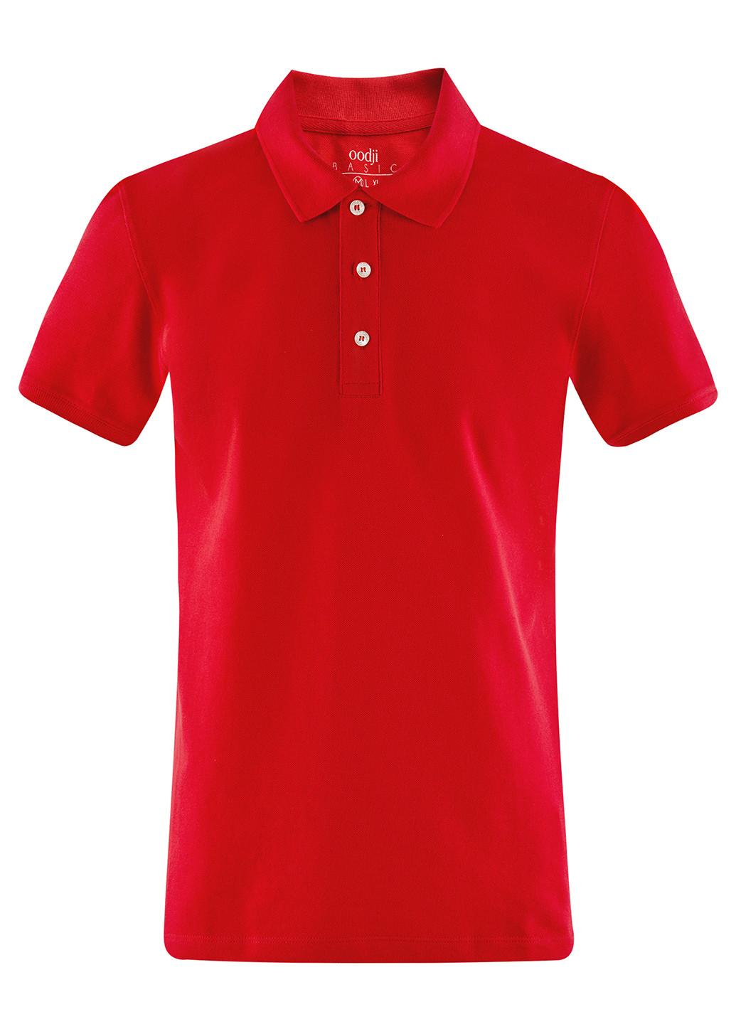 Красная футболка-поло для мужчин Oodji однотонная